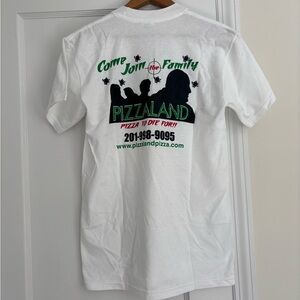 White Pizzaland Sopranos NJ Graphic T-Shirt